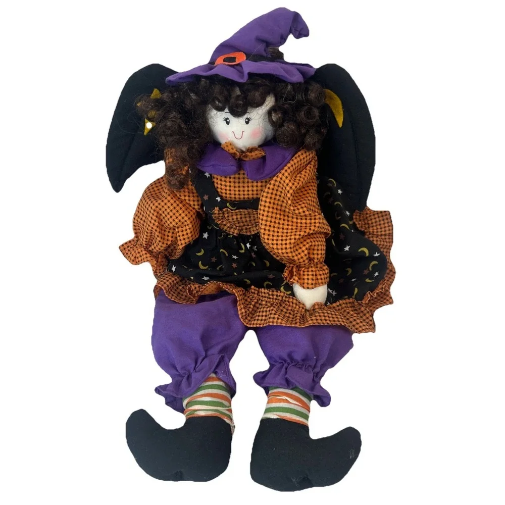 Vintage GTS International Halloween Witch Animated Shelf Sitter Read‎